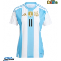 Argentina Angel Di Maria #11 Hjemmedrakt Dame Copa America 2024 Kortermet